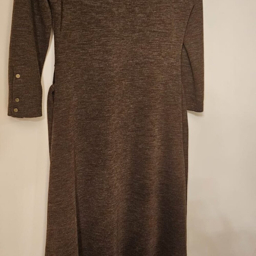 Mocha Poloneck Tunic Dress